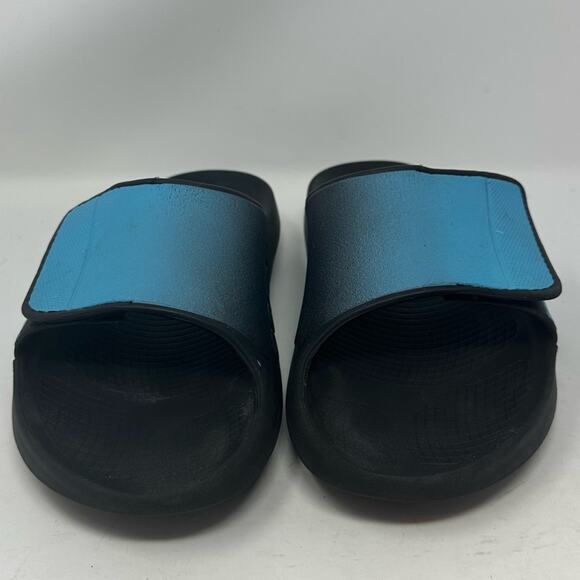 OOFOS OOAHH Sport Flex Recovery Black Aqua Sandals Shoes  OOFOS OOAHH Sport Flex Recovery Black Aqua Sandals Shoes Unisex Mens 9 Womens 11